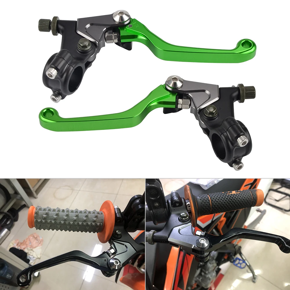 CNC Short Brake Clutch Lever For Kawasaki KD KDX KE KX KM 60 80 100 125 175 250 KX125 KX250 KX400 KX450 KLX250 KDX200