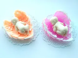 Mold Silicone Or Soap Cute Baby Mold Sweet Baby Soap 3d Baby Mold Sleeping Kid In Angel Wings 3d Moulds Silicone Rubber PRZY 001