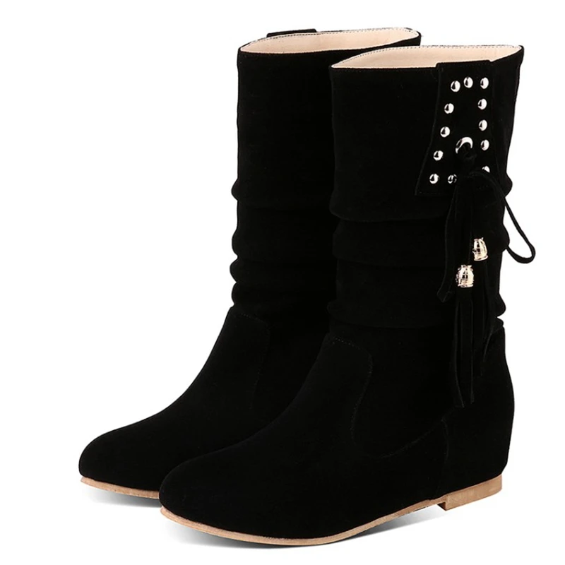 Autumn Style 30-52 Size Thigh High Women Femininas Knee-high Boots Masculina Zapatos Botines Mujer Chaussure Femme Shoes 7900-1