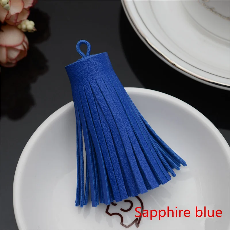 5PCS 6CM New Style Fashion Leather Tassel Fringe DIY Accessories Earrings Necklaces Jewelry Findings Pendants Craft Tassels