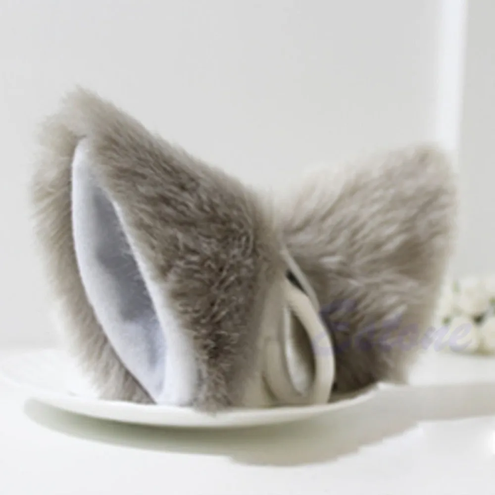 Orecchiette Party\'s Cat Fox Long Fur Ears Anime Neko Costume Hair Clip Cosplay