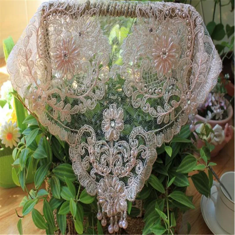 

European EleganceOrganza Embroidery Luxurious Mixed Tablecloth Cup Mat Table Cover Place Wedding Party Chirstmas Gift Antependiu
