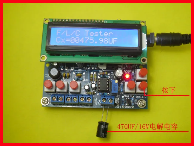 Elektronische DIY Induktivität kapazität frequenz meter Tester kit