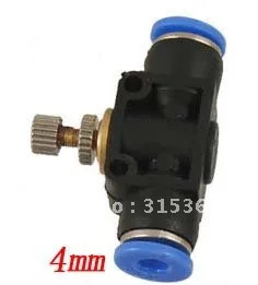 Free Shipping 100PCS/LOT High Quality 4x4mm One Touch Fitting Pneumatic Connector Hand Valve