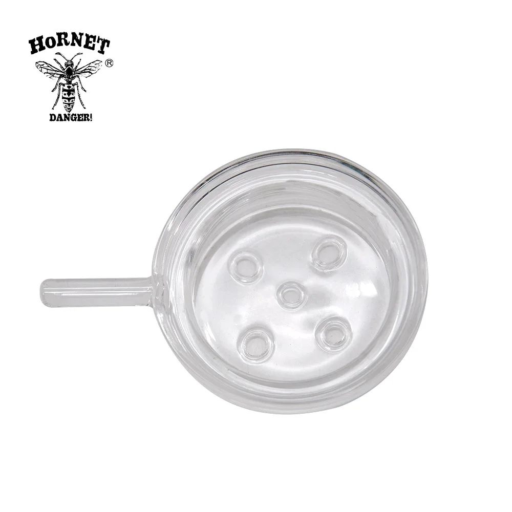 HORNET 2pcs/lot  54mm Glass Screen Hookah Plate Charcoal Foil Charcoal Holder Portable Glass Hookah Bowl