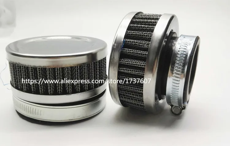 1pcs Stainless Ring Motorcycle Air Filter 32MM 35MM 38MM 48MM 54MM 60MM Cleaner For SR400  CB550 CB750 Kawasaki KZ650