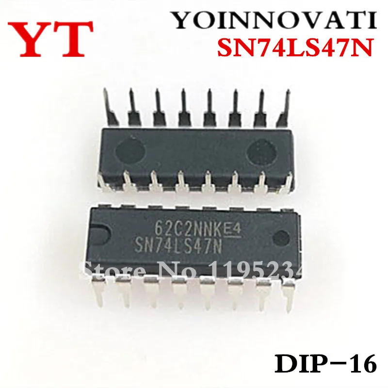  SN74LS47N SN74LS47 74LS47 DIP16  IC  DECOD/DRVR 16-DIP 100% new and original Best quality