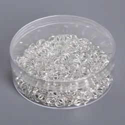 400pcs/box 0.8*6mm Metal Jump Rings Rhodium/Gold/Bronze Color Split Rings Connectors For Jewelry Making DIY Accessory