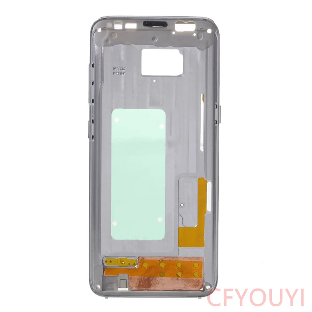 For Samsung Galaxy S8 G950 G950F Housing LCD Display Middle Frame Bezel Chassis Plate Repair Part with Side Button