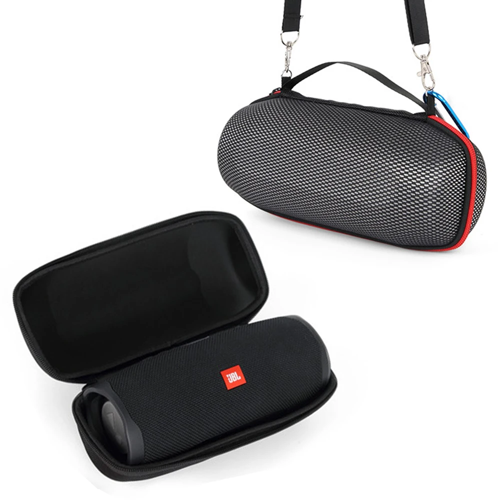 

2021 Newest EVA Hard Carrying Travel Case for JBL Charge 4 Charge4 Waterproof Wireless Bluetooth Speaker (Black+Grid) Only Case