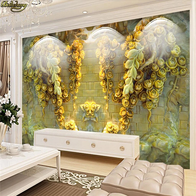 

beibehang Custom photo wallpaper for living room mural embossed HD flower photo mural background wall papers home decor