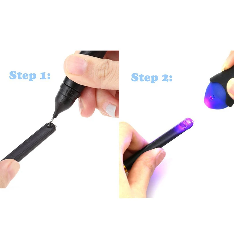 2PCS/Lot Useful 5 Second Quick Fix Liquid Glass Welding Compound Glue Pen UV Light Repair Tool Refill Tools