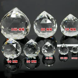 Good Quality Guaranteed 30-100mm Size K9 Transparent Crystal Faceted Balls Crystal Fengshui ball For wedding holiday decoration