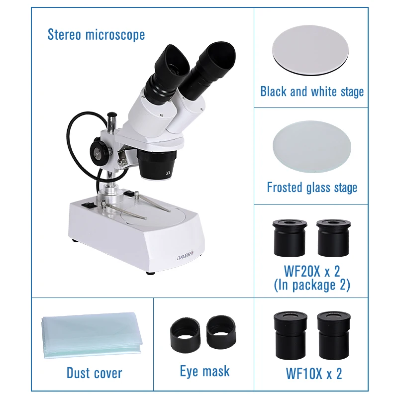 Zoom 20x 40x 80X professional Soldering Binocular HD stereo microscope up/down LED light source phone repair PCB industrial