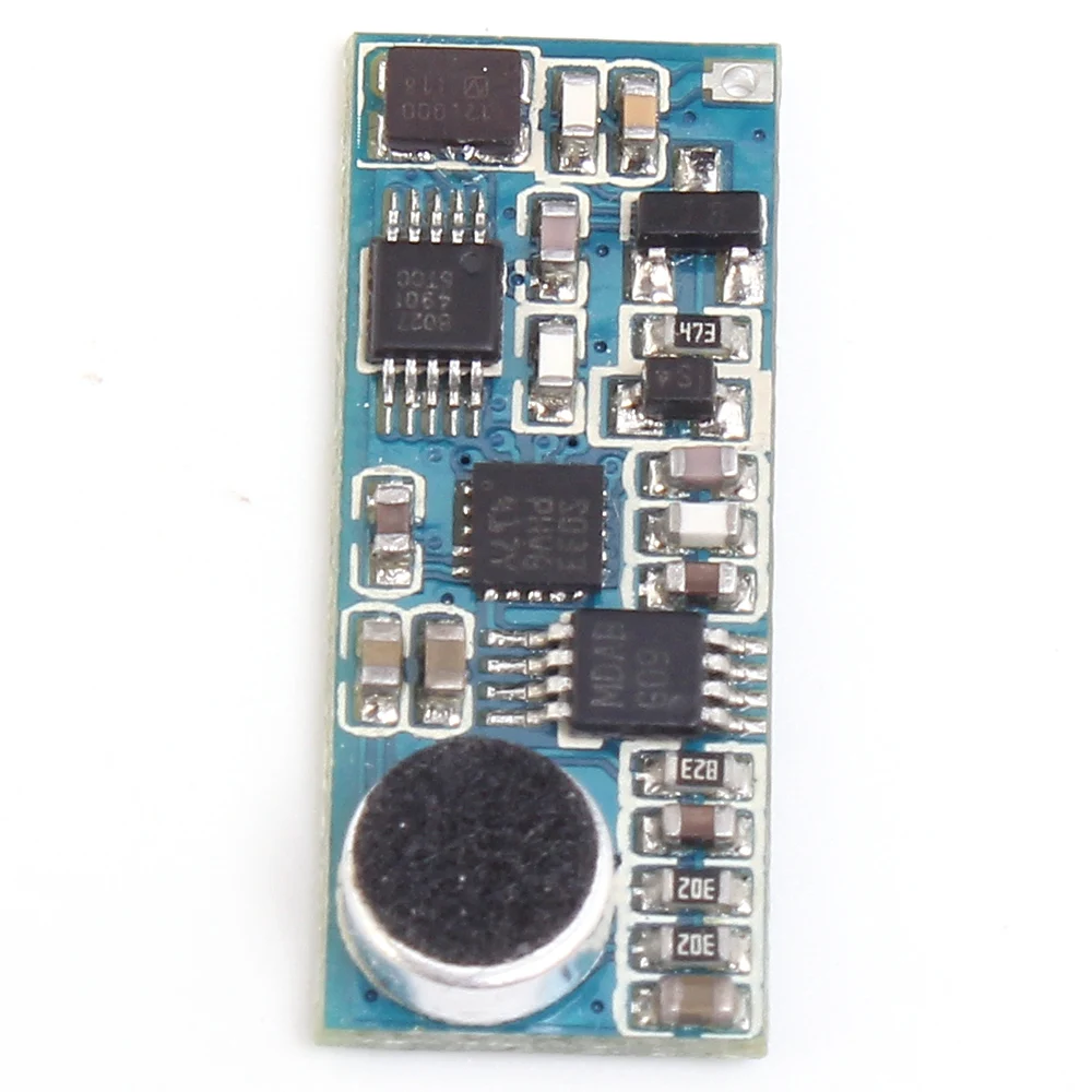 Mini FM Transmitter Module 76.0MHz-108.0MHz Single Channel Wireless Microphone Transmit Board Adjustable Sensitivity PLL DC 3-5V