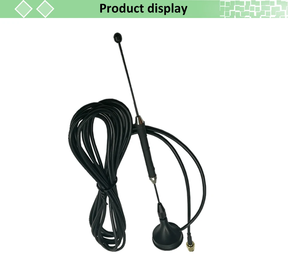 5 Stück 3G 4G LTE Saugnapf-Antenne 10 dBi SMA Stecker Antenne 698-960/1700-2700 MHz Magnetfuß 3 Meter Kabel für Router-Signalverstärker – Detail 5