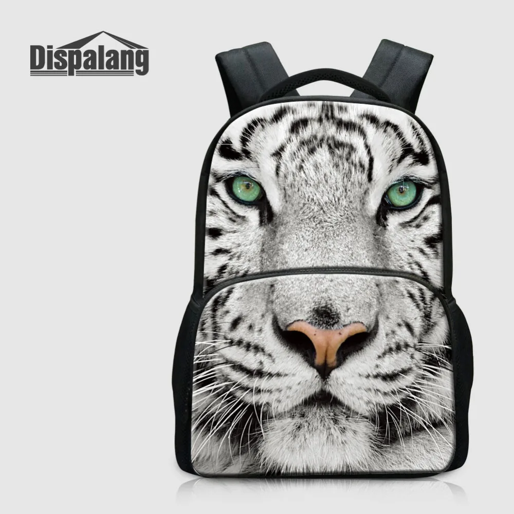 

Dispalang Felt Backbag Tiger Print Laptop Backpack Notebook School Travel Bags Unisex Large Capacity Multi-function Shoulder Bag