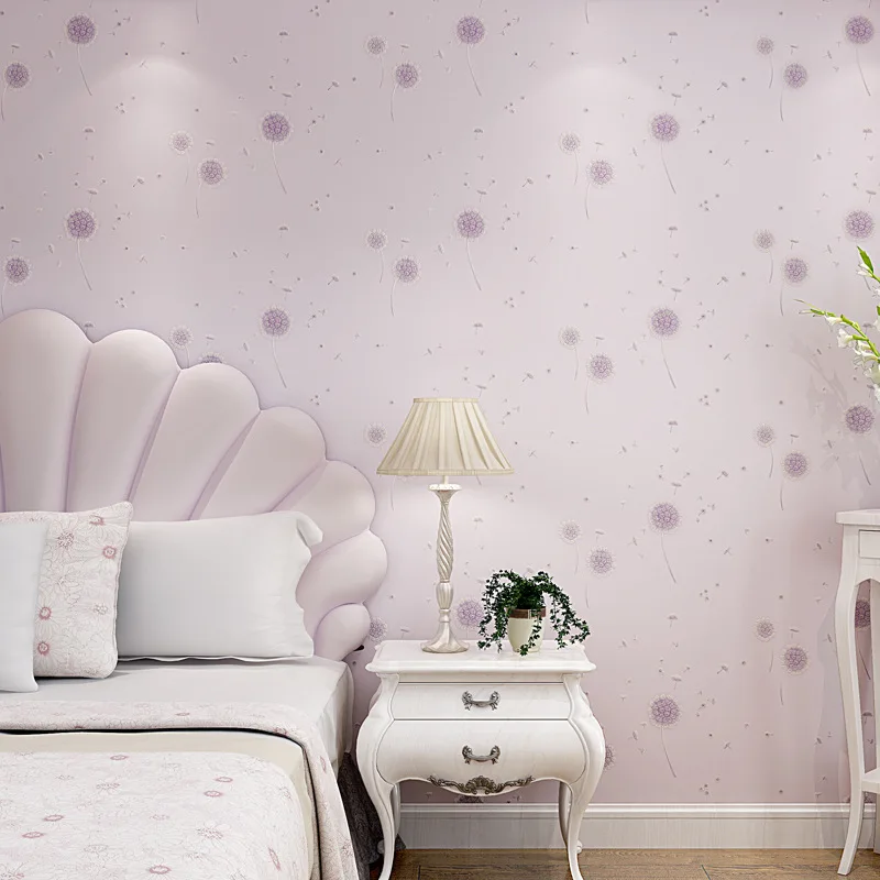 beibehang dandelion cozy children's room papel de parede 3d Wallpaper for walls 3d room wallpaper roll wall paper behang murals