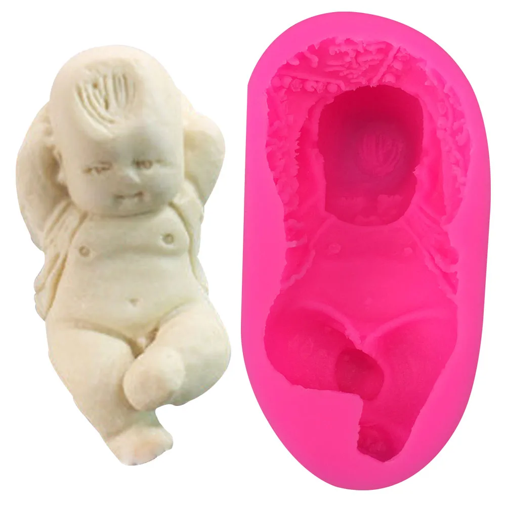 

DIY new baby boy soap silicone mold chocolate fudge cake decorated cookies tools baking utensils F0384