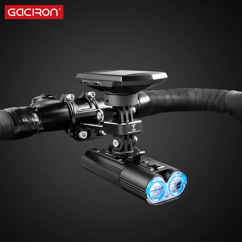 Gaciron H12 Aluminum Bike Mount For Garmin Computer & GPS & Camera & Bike Lamp Adjustable Cycling Handlebars Bracket Accessories