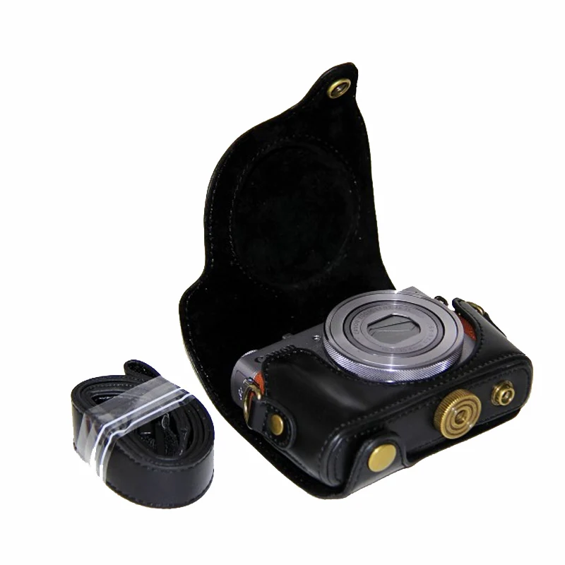 กระเป๋ากล้องหนัง PU สำหรับ Canon G9 X G9X MarkII G9X2 G9XM2 G9XII digital กล้องกระเป๋าสายคล้องไหล่