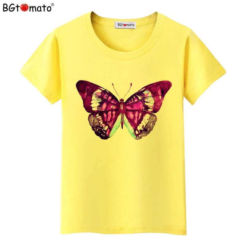 

Beautiful butterfly 3D t-shirts For Women New design colorful summer shirts women tops short sleeve Butterfly tees