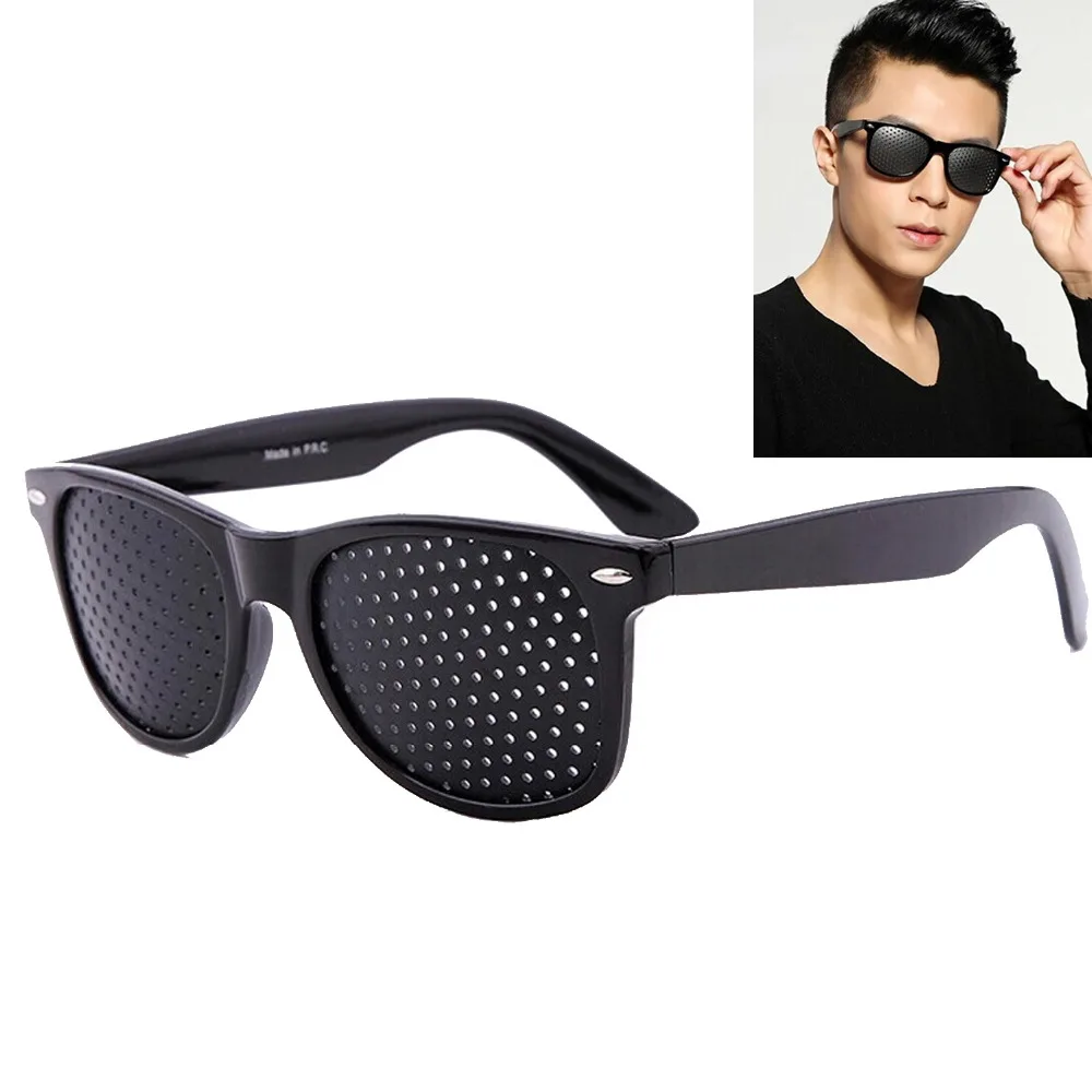 

Gosear Vision Care Corrective Improver Stenopeic Pinhole Pin Hole Glasses Anti-fatigue Eye Protection Man Woman Sunglasses