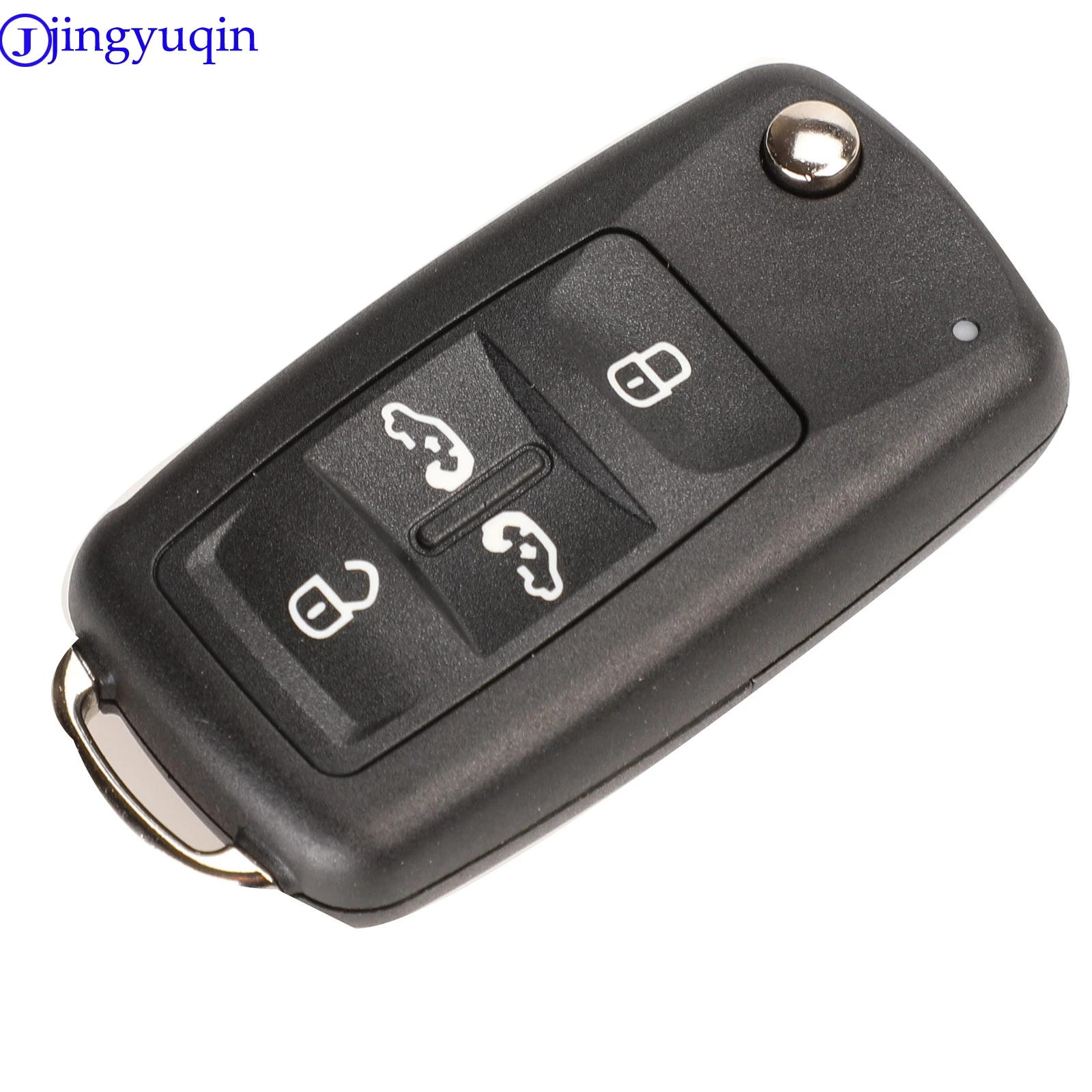 jingyuqin 2/3/4/5 Buttons Folding Remote Car Key Case Shell For VW Sharan Tiguan Golf Sagitar Polo MK6 Touareg