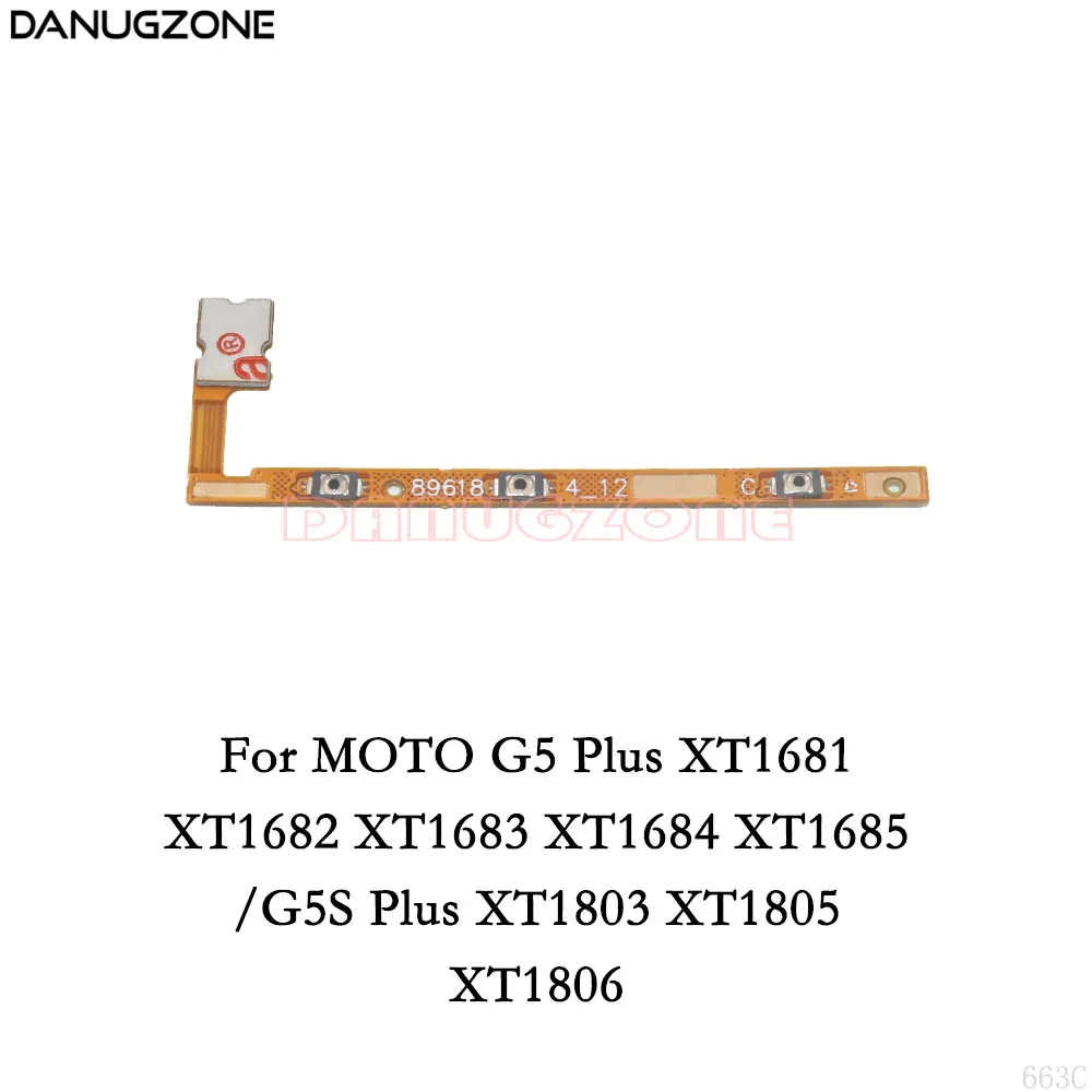 Power Button Switch Volume Button Mute On / Off Flex Cable For Motorola MOTO M G5 Plus G5S G6 Play E3 E4 E5