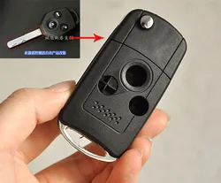 3 Buttons Modified Folding Flip Remote Key Shell for Subaru Forester Legacy Car Key Blanks Case