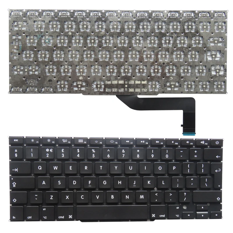 

UK For Macbook A1398 ME663 MGXA2 MGXC2 For Pro MC975 MC976 ME664 ME665 ME293 ME294 Laptop Keyboard