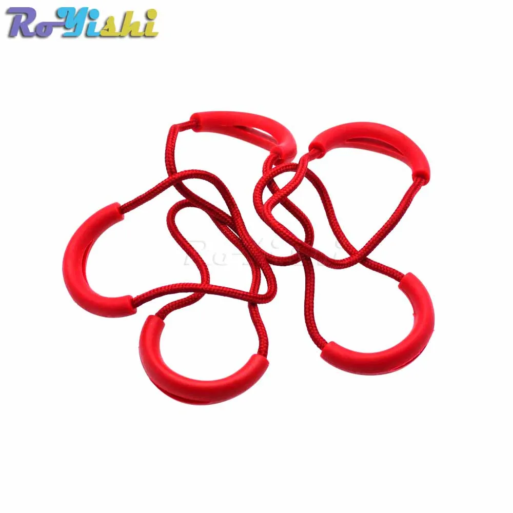 U Shape Cord Zipper Pulls Strap Lariat For Apparel Accessories Color Red