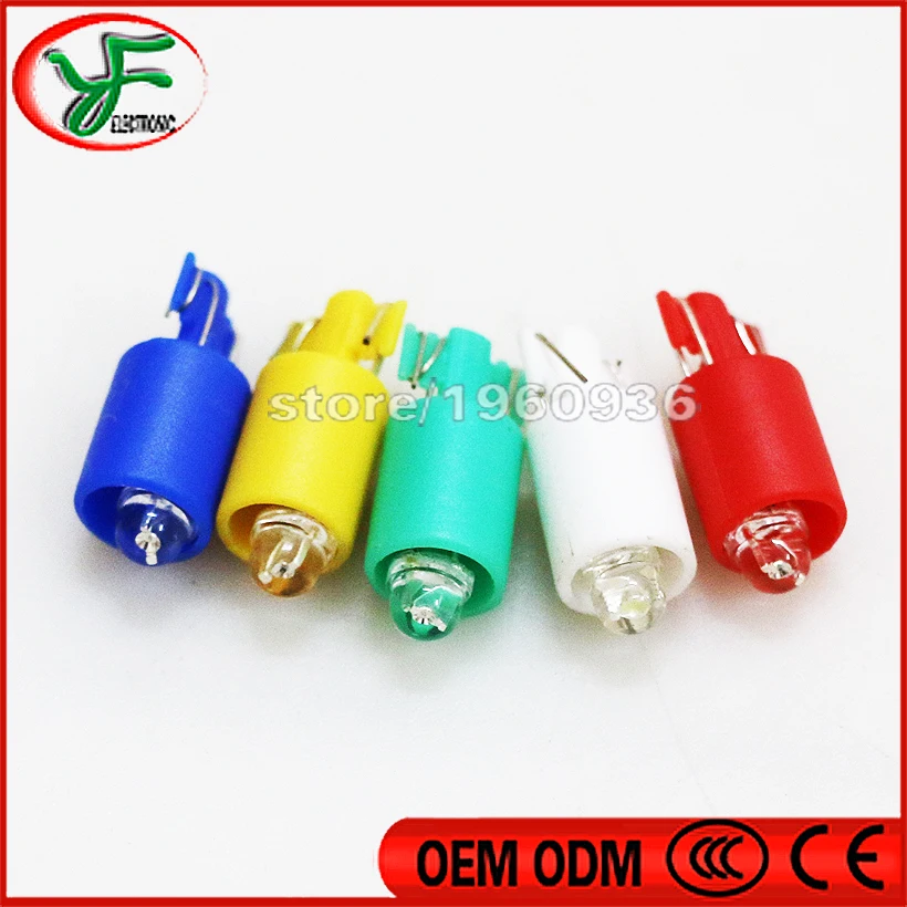 100pcs DC12V Led Arcade Replacement LED Lamp LED Bulb for Illuminated Push buttons Colorful flashing Led Light