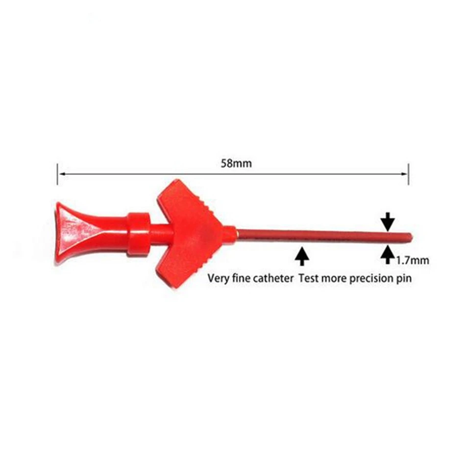 Cleqee P5003 10Pcs mini grabber SMD IC test hook clip jumper sonda analizzatore logico accessori per test