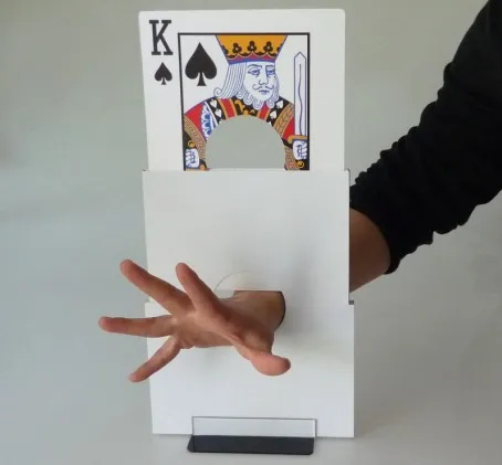 Playing Card Arm Chopper - Stage Magic Tricks,illusion,Fun,Classic Magic Toys,Party Magia Show,Recommend