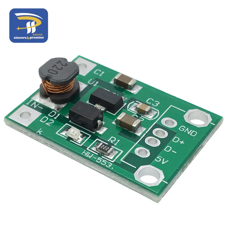 1/5/10PCS 600mA DC-DC Mini Step Up Power Modul 1-5V zu 5V Boost Converter für Arduino – Detail 4