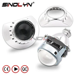 Sinolyn 3.0 Inch Bi Xenon Lenses For BMW E46 Coupe/Sedan/Wagon Headlights Projector H1 Super Car Lights Headlamp Car Accessories