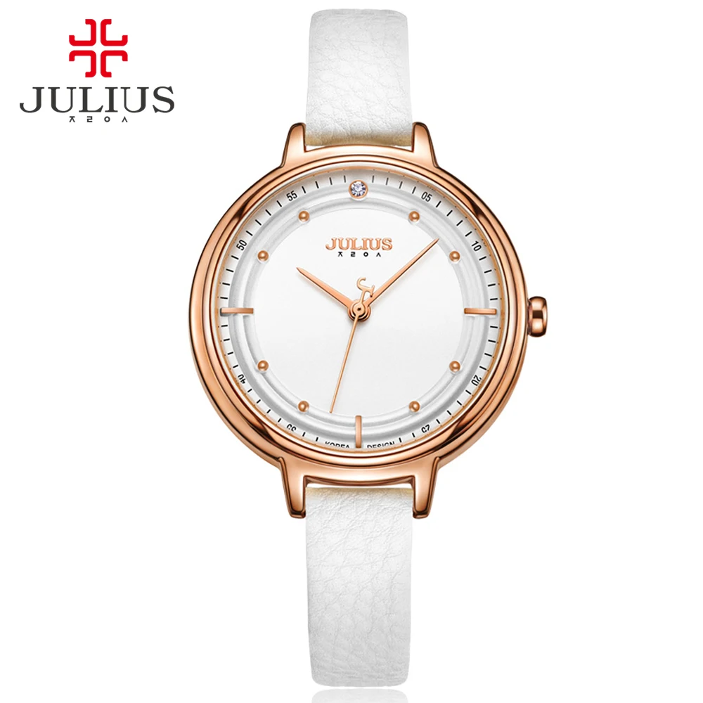 JULIUS JA-905 2019 New Luxury Rose Gold Lady Watch For Woman Girls Gift Gold Silver Whatch Relogio Feminino Dourado Marca Famosa