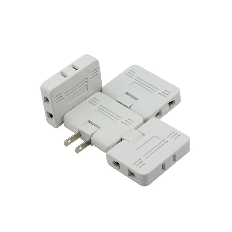 3PCS Plug Mini Outlet Power Converter Rotate Charger Wall Socket Adapter Splitter Converter Socket One To Three Power Conversion