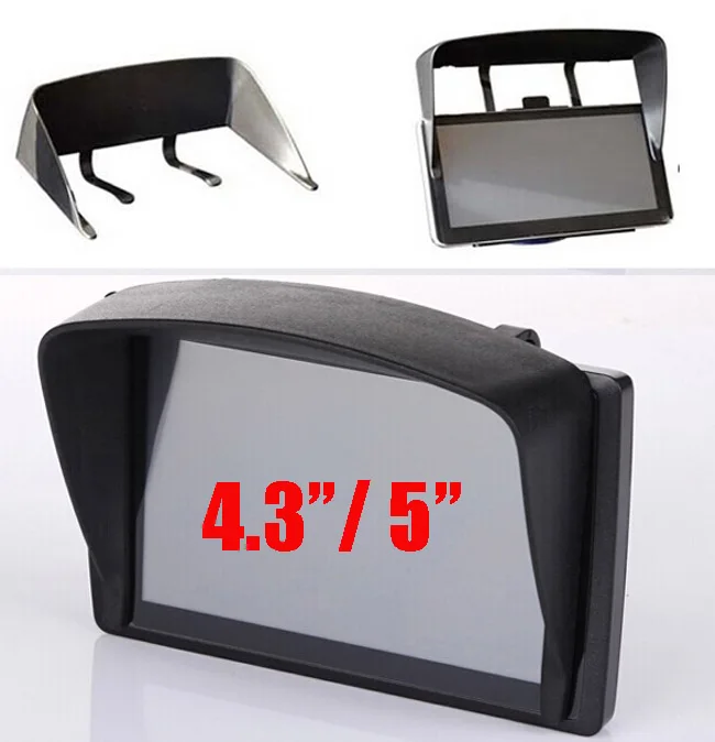 Universal 5inch / 4.3inch Car GPS Sun Shade Visor Anti Glare 4.3