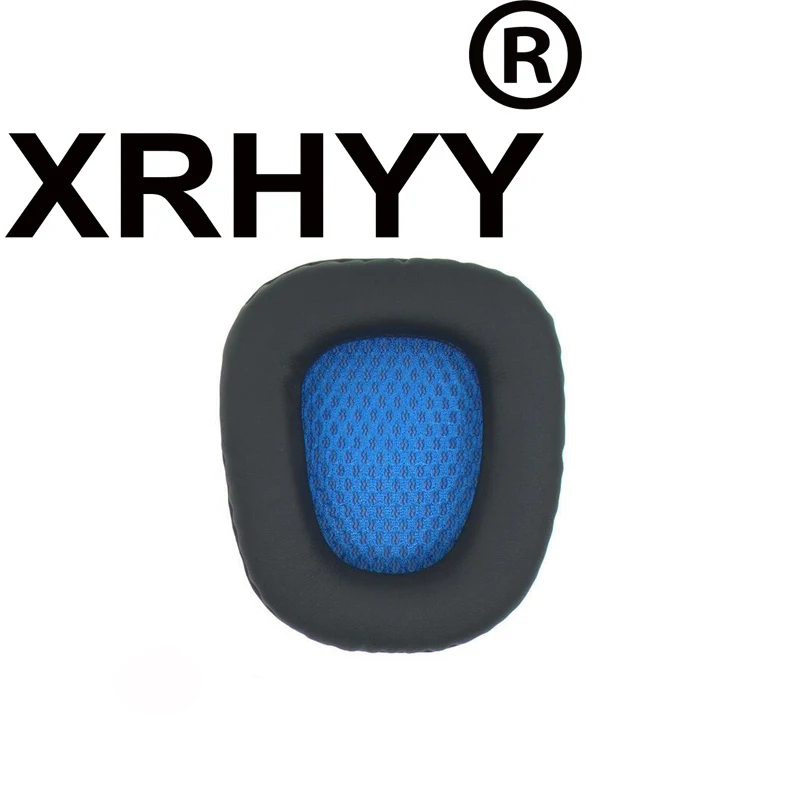 XRHYY Black With Blue Replacement Cushion Earpads For SADES SA718 SA-808 SA-820 SA-902 SA-903 SA-904 SA-905 SA-906 Headphones
