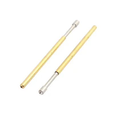 10pcs P100-A2 1.4mm Dia 33.3mm Length Metal Spring Pressure Test Probe Needle