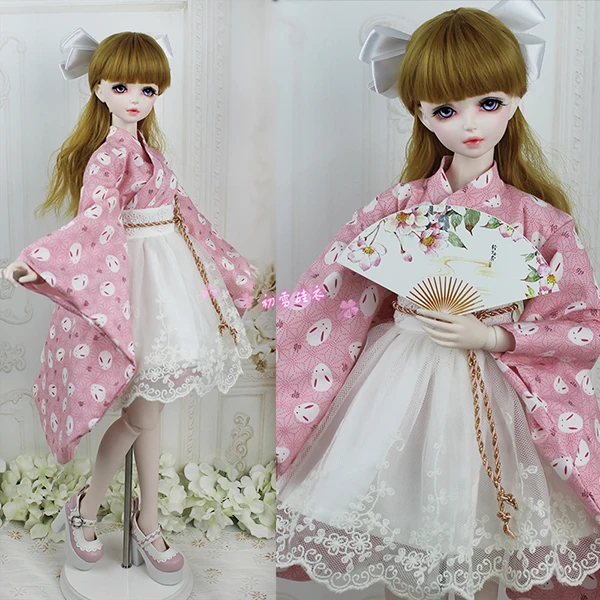 

1/6 1/4 1/3 scale BJD Japanese yukata kimono with skirt accessories for BJD/SD doll,Not included doll,shoes,wig and other A0309B