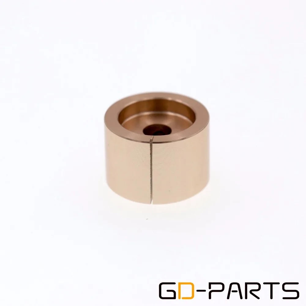 頑丈なアルミニウム製回転式ポインター,オーディオアンプスピーカー,ターンテーブルキーボード,ボリュームポテンショメータ,シルバーとゴールド,22mm〜15mm