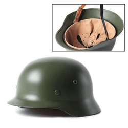 Green  WW2 German Elite WH Army M35 M1935 Steel Helmet Stahlhelm Retro Durable