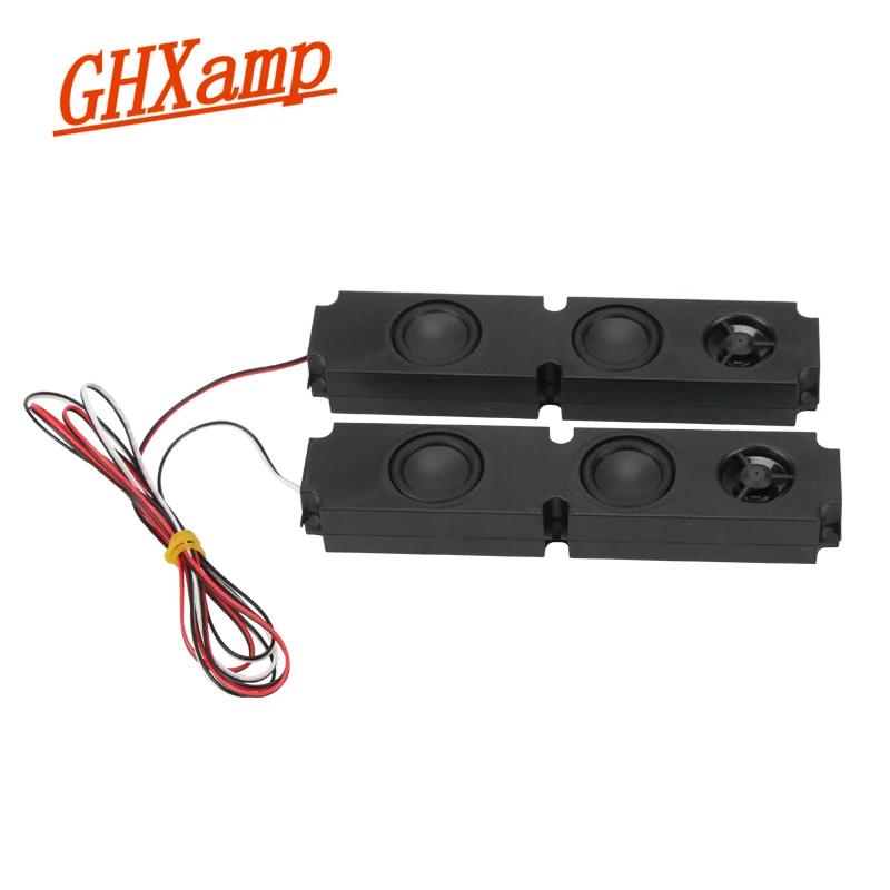 GHXAMP 2 قطعة 8OHM 10 واط صندوق طويل كامل المدى مضخم الصوت المتكلم الحجاب الحاجز LCD آلة الإعلان رصد سماعات التلفزيون 200*45 مللي متر