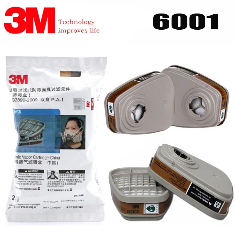 1 para/2 para/5 par/9 par 3M 6001 opary organiczne Respirator wkład do filtra do 3M 7502 6200 6800 maska gazowa