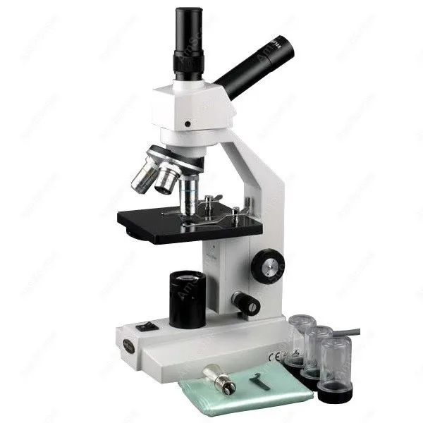 Biological Dual-View Compound Microscope--AmScope Supplies 40x-400x Biological Dual-View Compound Microscope