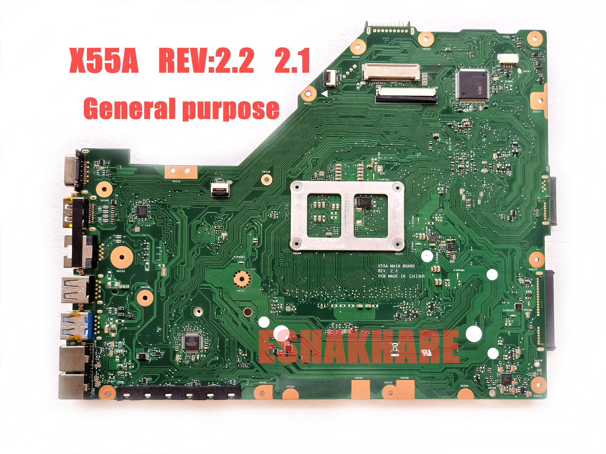 X55A Motherboard REV.2.1/2.2 HM70 Für ASUS X55A Laptop mainboard X55A Mainboard X55A Motherboard 100% test OK