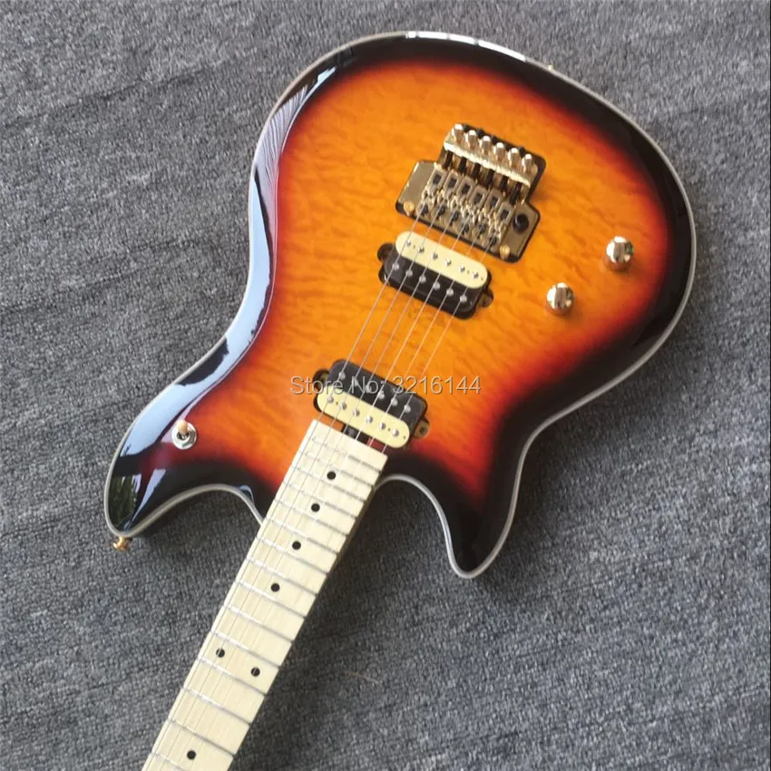 New electric guitar, backhand, fade, left hand guitar, duplex, real photos E.V    GUITAR Wholesale and retail